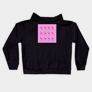 Flamencos sobre rosa Kids Hoodie